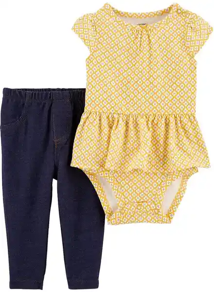 Carters Conjunto 2 Piezas Jean Body Tutu Talla 12 Meses