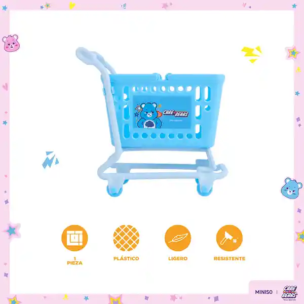 Organizador de Plástico Carro Azul Miniso