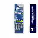 Prestobarba UG3 Afeitadora Desechable, 4 Uds