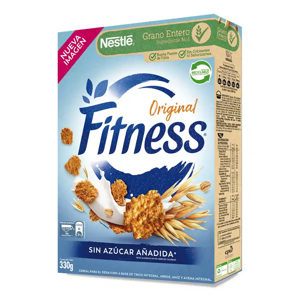 Fitness Cereal Integral Original sin Azúcar Añadida