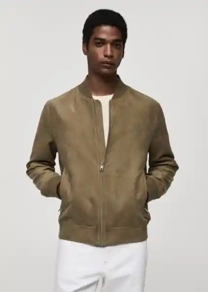 Chaqueta Bero Khaki Talla L Hombre Mango