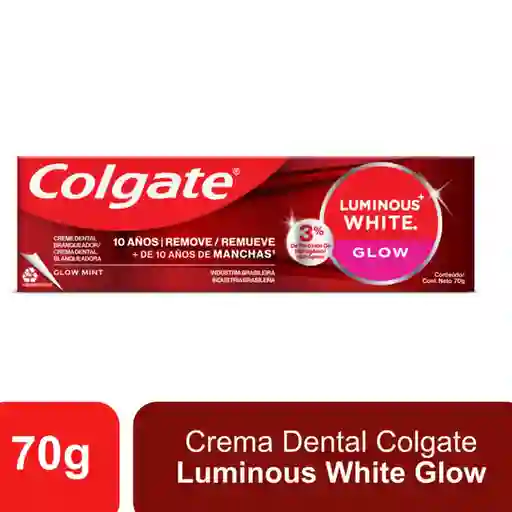 Crema Dental Blanqueadora Colgate Luminous White Glow 70gr
