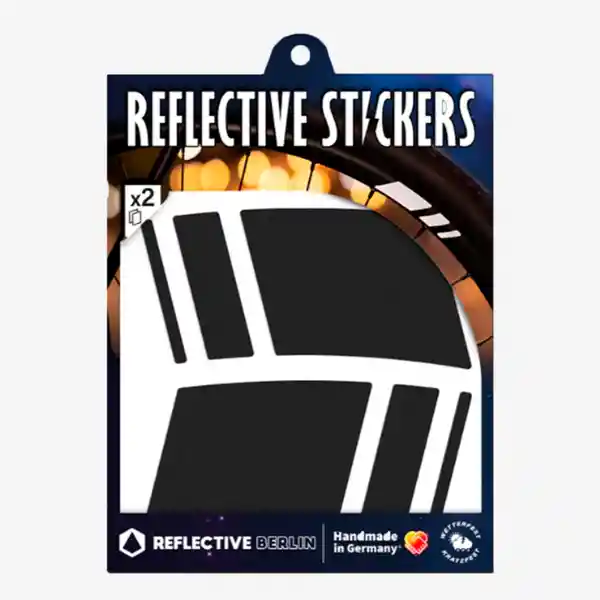 Reflective Berlín Sticker Racer Reflect Negro