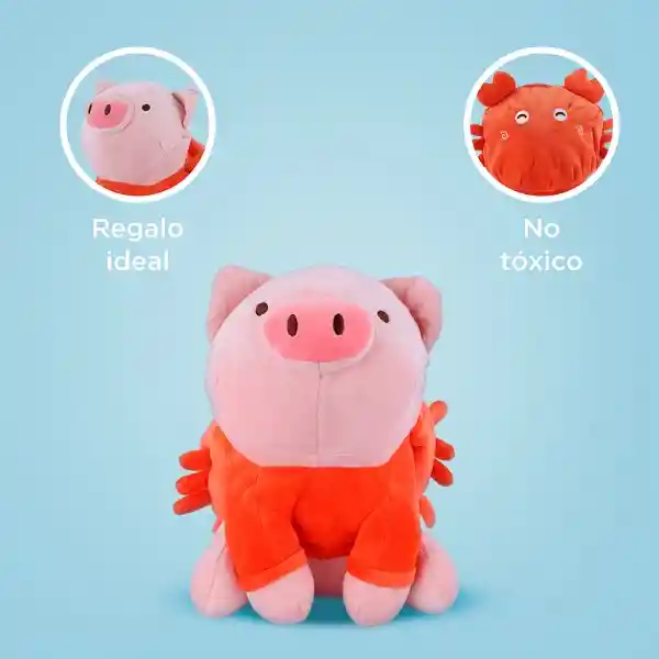 Peluche Con Disfraz de Cangrejo 12In Mini Family Miniso