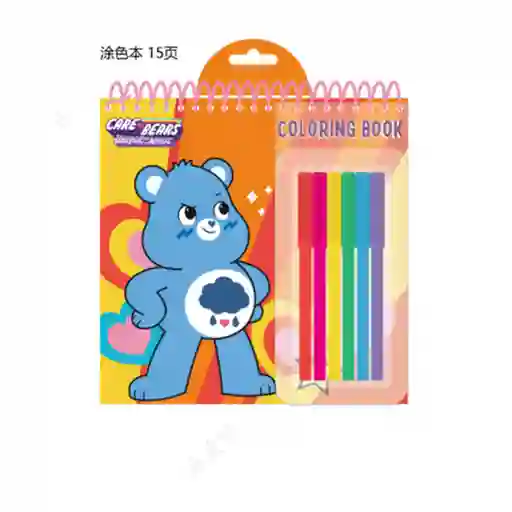 Libro Para Colorear Serie Care Bears Miniso