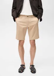Bermuda Gracia Beige Talla 40 Hombre Mango