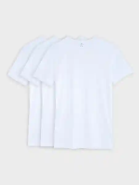 Pack Camisetas Antibacterial Hombre Blanco S 12004 Arturo Calle