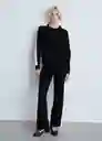 Jersey Comox Negro Talla XL Mujer Mango