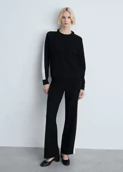 Jersey Comox Negro Talla XL Mujer Mango