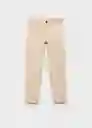 Pantalón Perú Beige Talla 10 Niños Mango