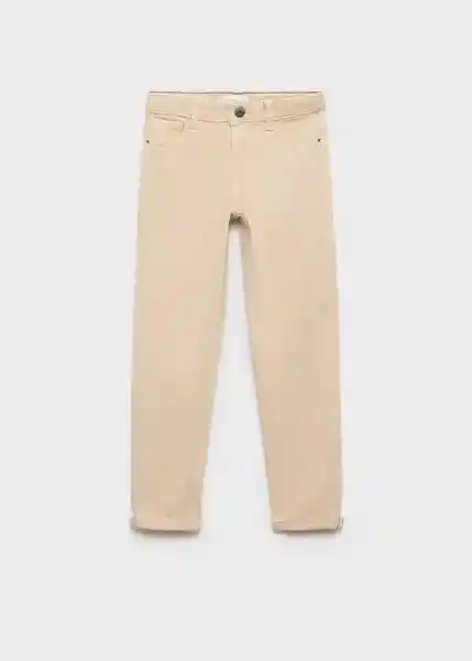 Pantalón Perú Beige Talla 10 Niños Mango