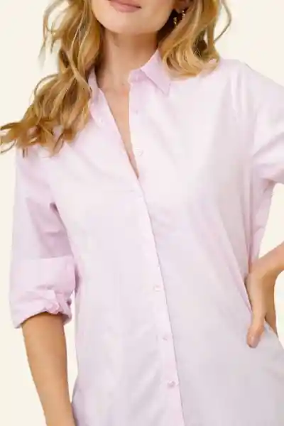 Camisa Boyfriend Color Rosado Masmelo Talla S Ragged