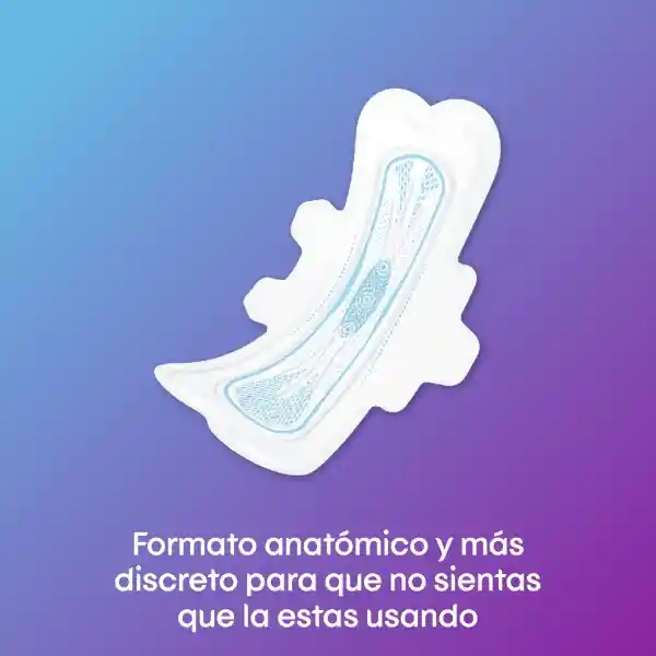 Toallas Higiénicas Femeninas Kotex Nocturna Discreta 8 Und