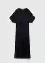 Vestido Athens-a Negro Talla M Mujer Mango