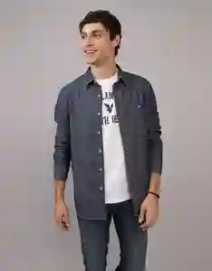 Camisa Hombre Azul Talla: SMALL 2608896 American Eagle