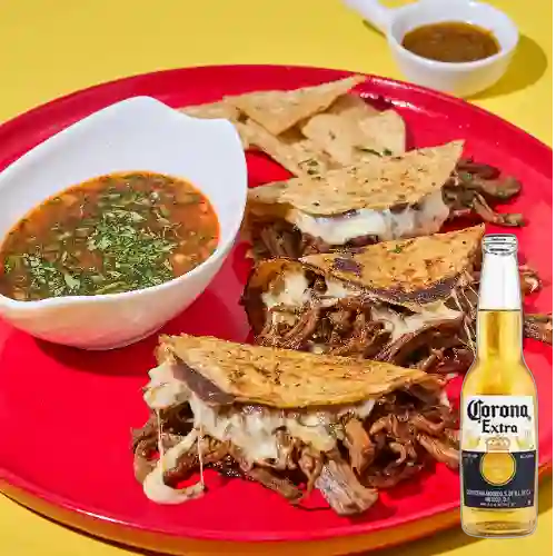 Combo Taco Birria + Coronita 250 ml
