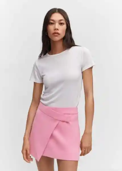 Falda Hadid Fucsia Talla S Mujer Mango