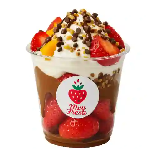 Fresas Mixtas con Chocolate y Crema 12oz