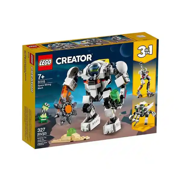 Lego Juego Creator 3 en 1: Mech Minero Espacial