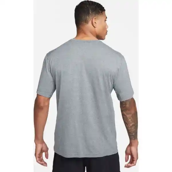 Nike Camiseta Df Uv Hyverse Ss Para Hombre Gris Talla XL