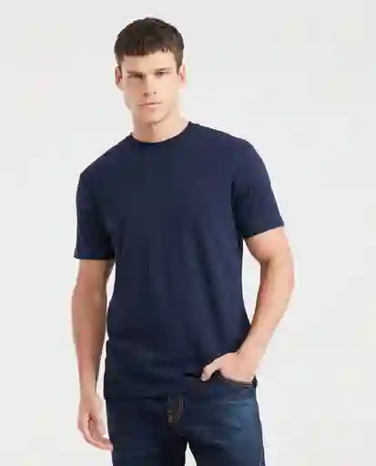 Camiseta Duotono Duck Masculino Azul Dark XL Chevignon