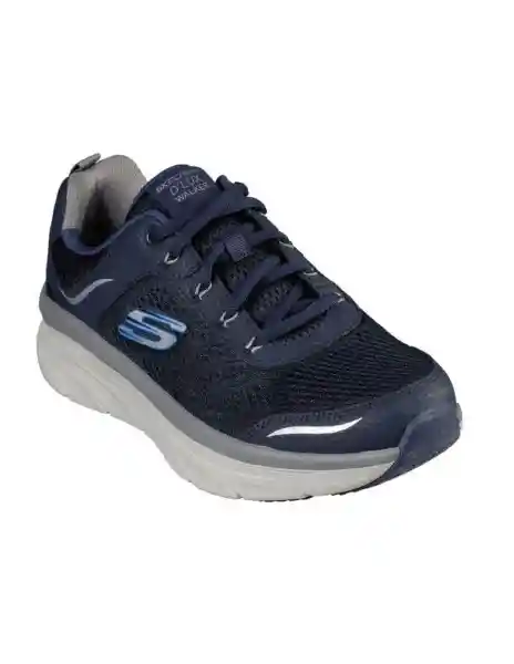 Skechers Tenis DLux Walker Para Hombre Color Azul Talla 13