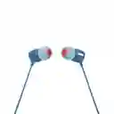 Jbl Audífonos Manos Libres T110 In-Ear Cable 3.5Mm Azul