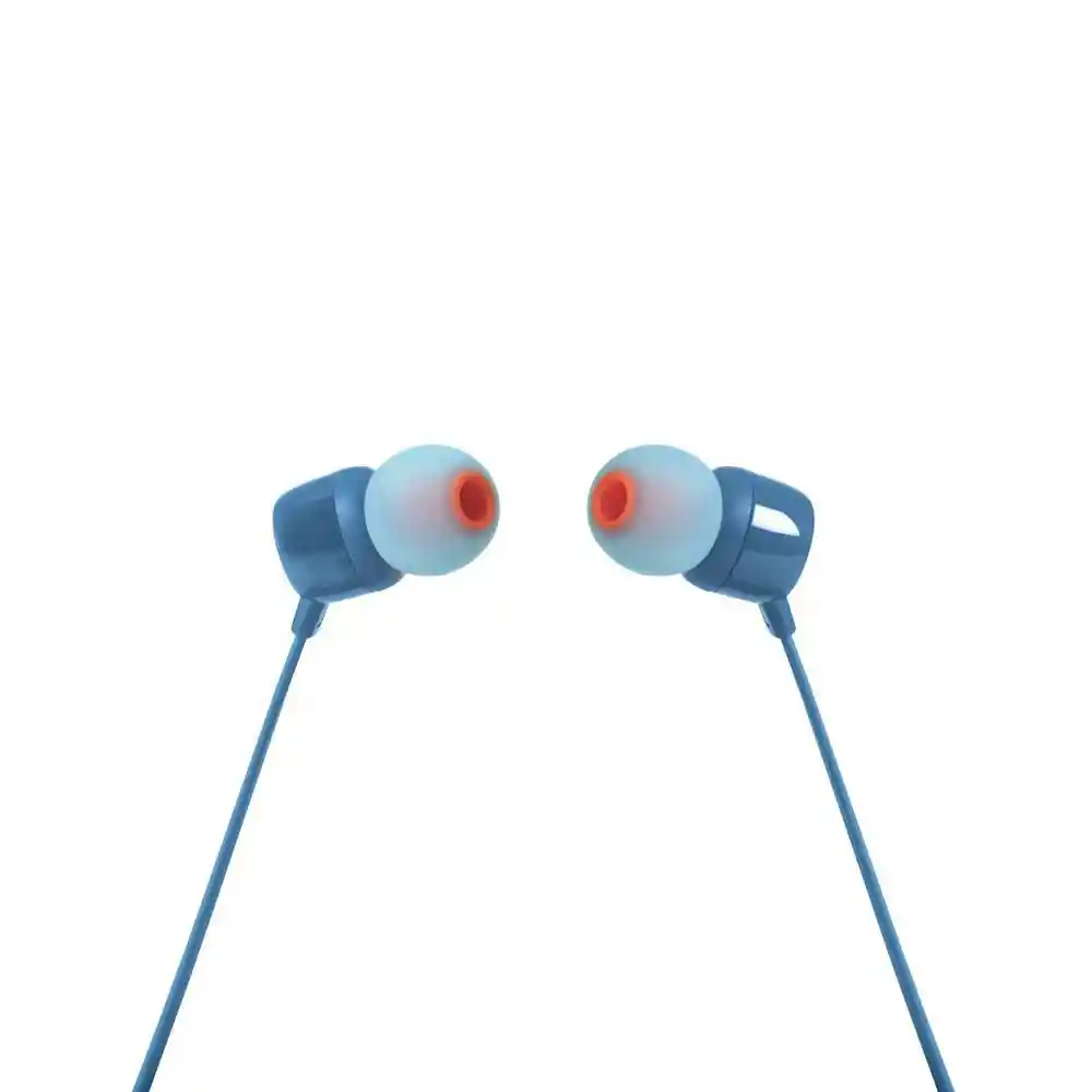 Jbl Audífonos Manos Libres T110 In-Ear Cable 3.5Mm Azul