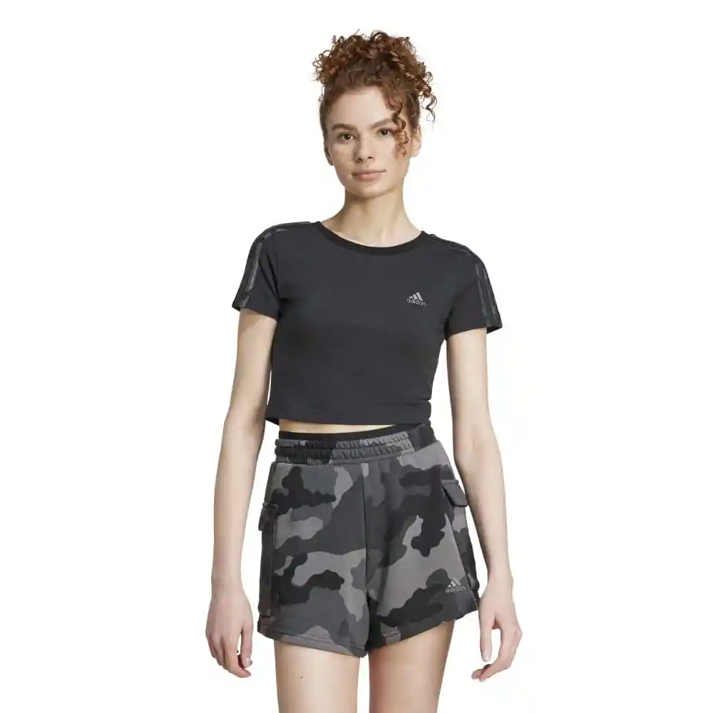 Adidas Camiseta Camo3S Baby T Mujer Negro S