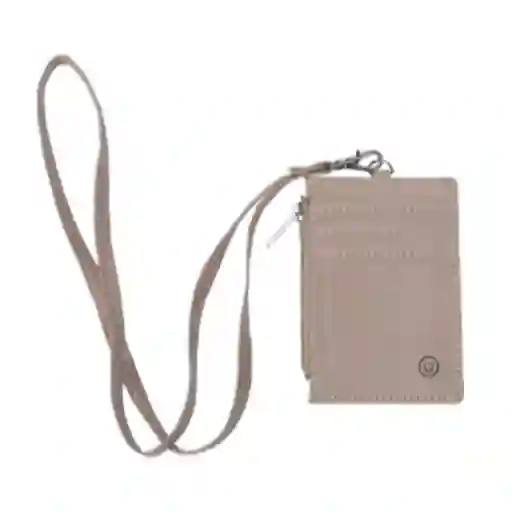 Tarjetero Con Correa y Monedero Serie Beige Miniso