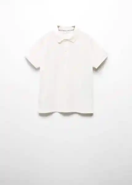 Camisa Polo Javier6 Offwhite Talla 08 Niños Mango