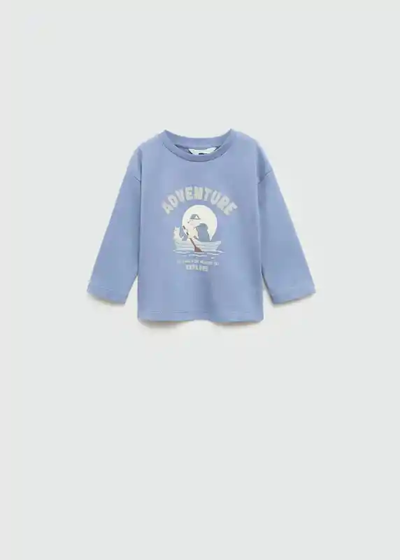 Camiseta Fishing Azul Talla 66 Niños Mango