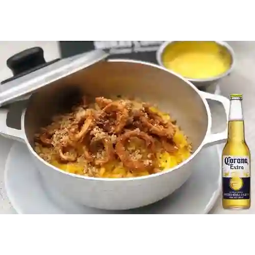 Combo Arroz Limeño + Cerveza Corona Bot. 355ml