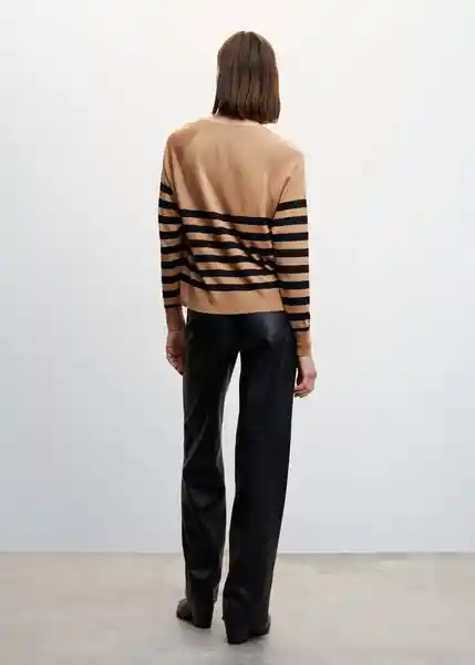 Saco Jersey Lucavr Camel Talla L Mujer Mango