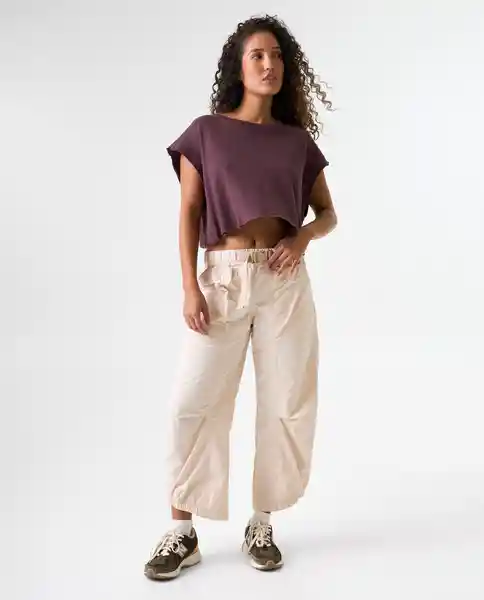 Camiseta Mujer Morado Talla S 602G007_MOR191621 Americanino
