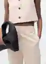 Pantalón Padua Crudo Talla 36 Mujer Mango