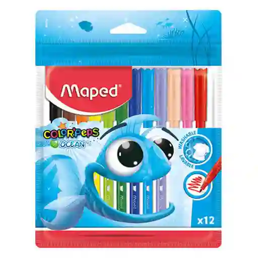 Maped Plumones Ocean 12