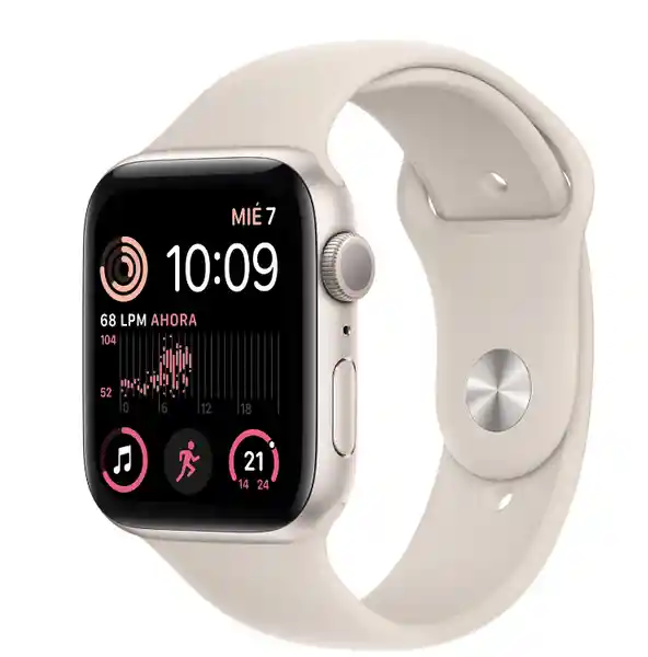 Apple Watch Se Gps Correa Deportiva Blanco Estrella 44 mm