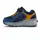 Los Gomosos Tenis Patines Con Luces Dung Niño Azul Talla 27