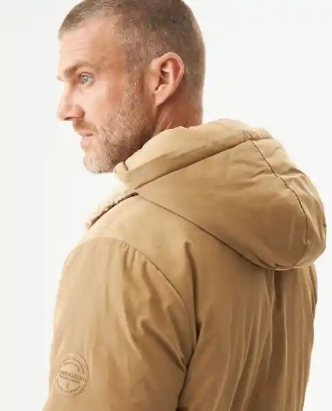 Chaqueta Aviadora Masculino Caqui Fango Medio Talla L Chevignon