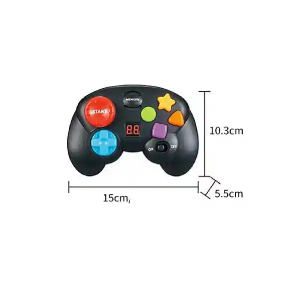 Monkey Brands Juego de Memoria Con Luz Led Control Remoto