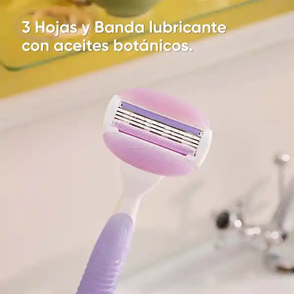 GILLETTE Venus Breeze Repuesto Cuchilla de Afeitar Mujer Máquina de Afeitar Depilación Corporal con barras Humectantes 4 Uds