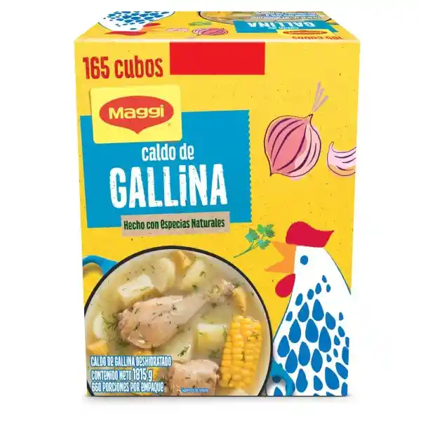 Caldo de Gallina MAGGI 164 cubos x 1815g