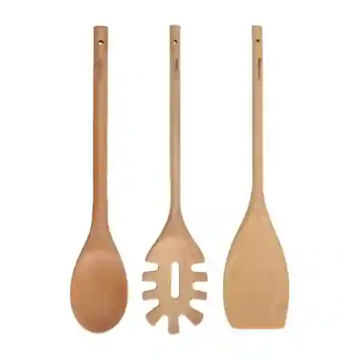 Set Utensilio Madera Diseño 0005 Casaideas