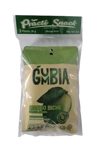 Gumbia Practi Snack Mango Biche Deshidratado Con Sal Marina