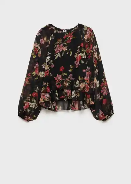 Blusa Savage Negro Talla XS Mujer Mango