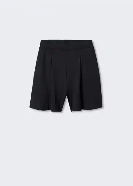 Bermuda Paco Negro Talla M Mujer Mango