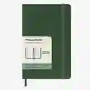 Moleskine Agenda Semanal Verde Pequeña Hc 2026