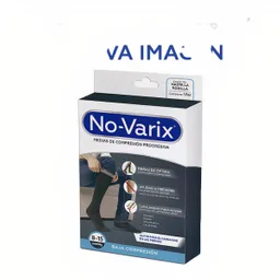 No-Varix® Calcetín Hombre 8-15 mm/hg Black Large