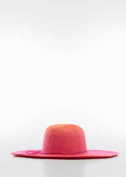 Sombrero Azores Rosa Talla 99 Mujer Mango